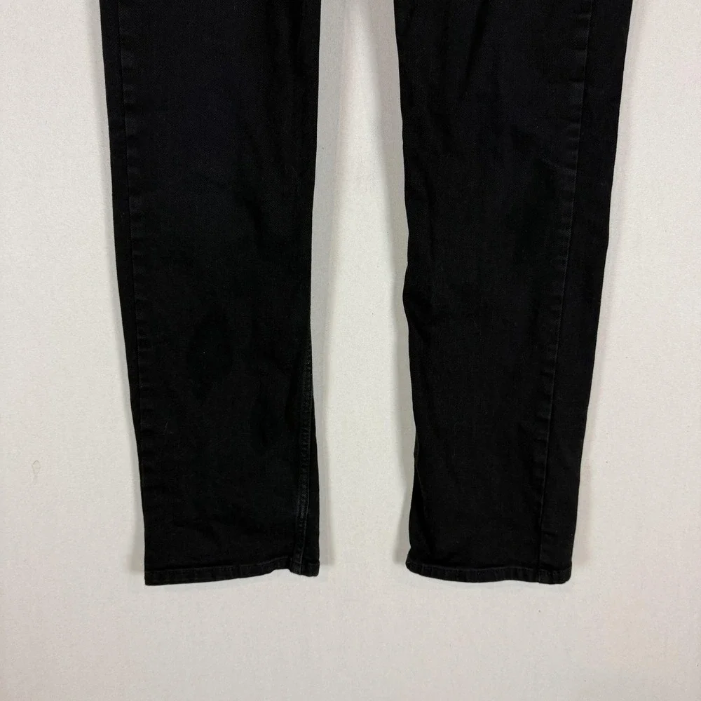 Levi's 514 Jeans Mens 32x32 Black Dark Wash Regular Straight Stretch Denim